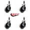 Service Caster 5 Inch Thermoplastic Wheel 7/8 Inch Expanding Stem Caster with Brakes, 4PK SCC-EX05S510-TPRS-SLB-78-4 - alternate 2